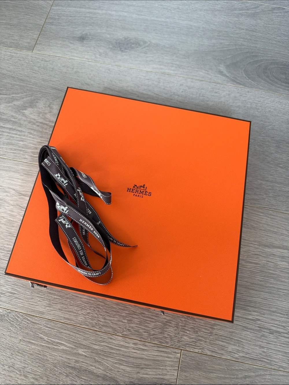 Authentic Hermes scarf gifting box